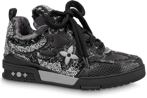 louis vuitton skate trainer black swarovski monogran|louis vuitton skate trainer.